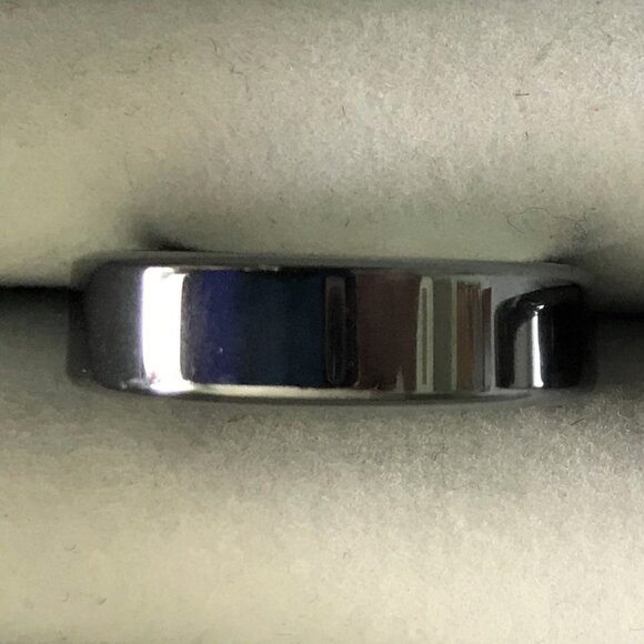 Hematite Smooth Ring Band - Size 6-1/2  Vintage - Picture 1 of 4
